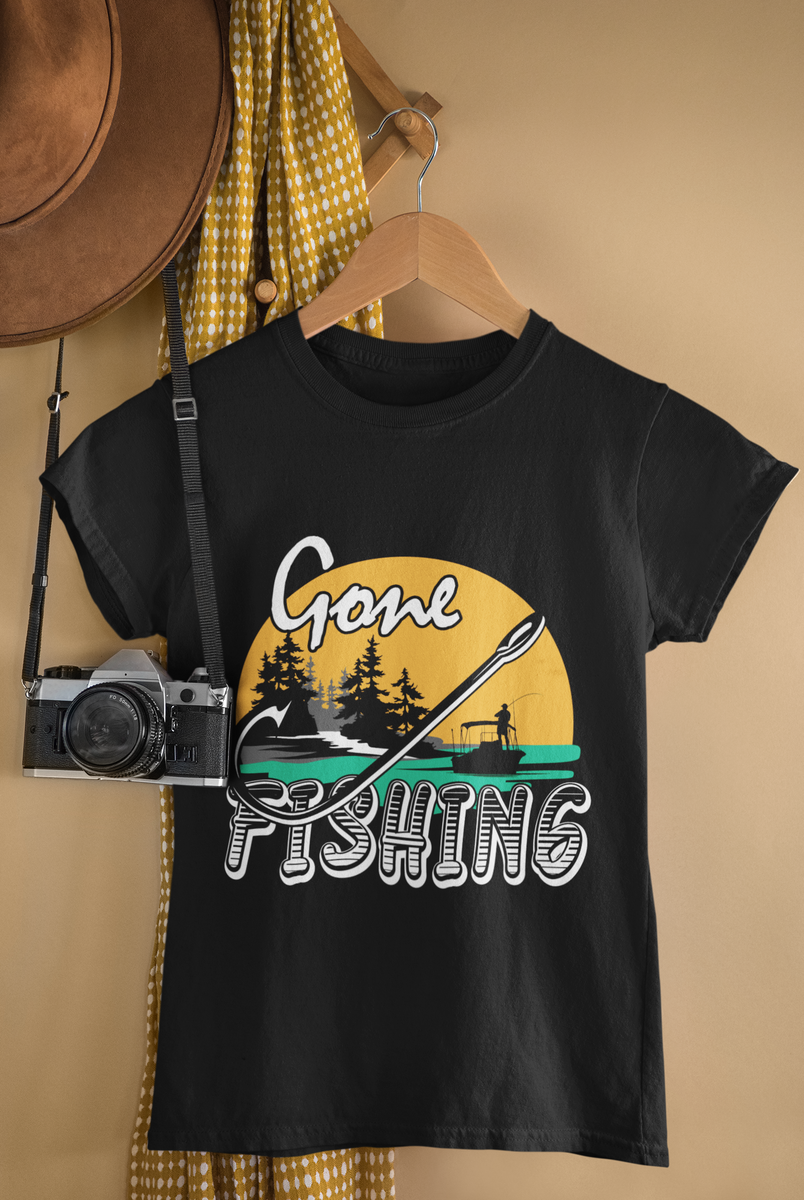 Short-Sleeve Unisex GONE FISHING T-Shirt – Holdemhook Tees